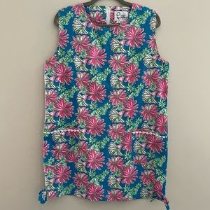 Lilly Pulitzer Womens Vintage Floral Shift Dress Sz 16 Runs Small
